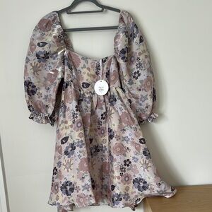Floral Puff Sleeve Dress